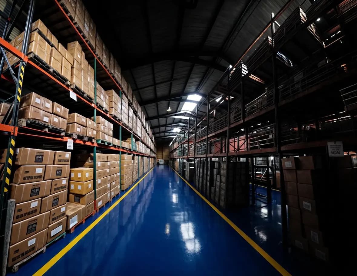Instalaciones de bodega para logística nacional